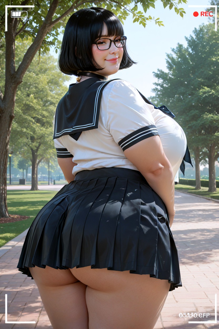 Fatty Coed, Clean Pathway, Thick Plump BBW AI Porn