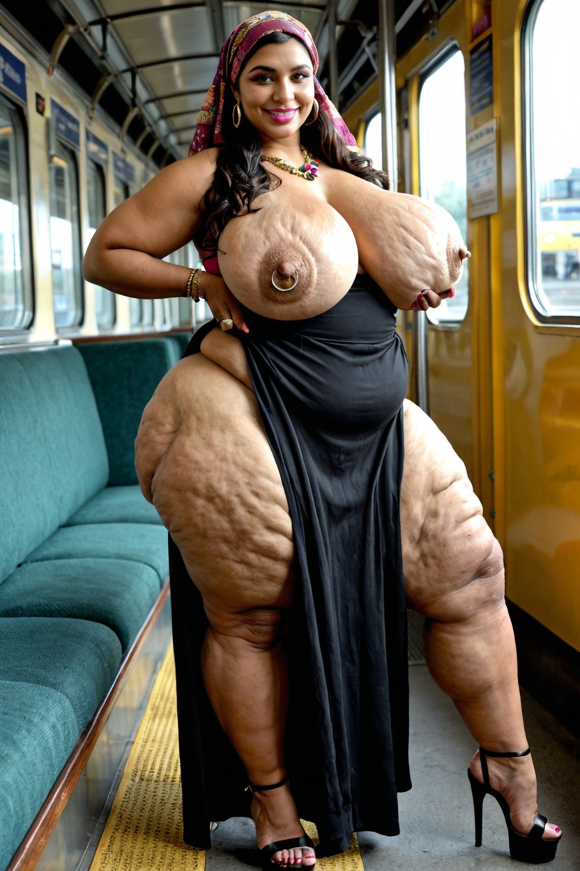 Wide Bulging Obese Calves, Gypsy Necklace, 18+ Porno BBW IA
