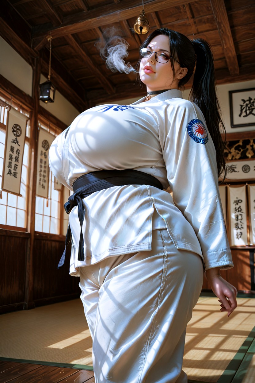 Bbw, Motionless Arena, Cool Evening Air BBW AI Porn