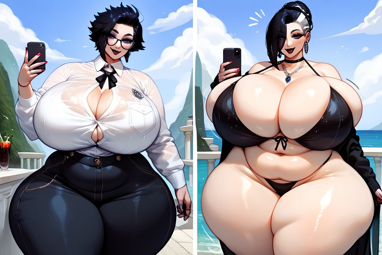 Extremely Large Ass, Loraimmense_ultra-hyper_monumental_ultra-hyper_fat_breast_expansion, 18+ BBW AI Porn
