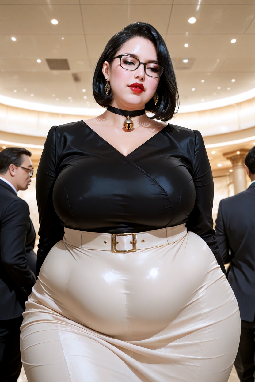Fatty Scholar, Bbw, Sophisticated Look BBW AI Porn
