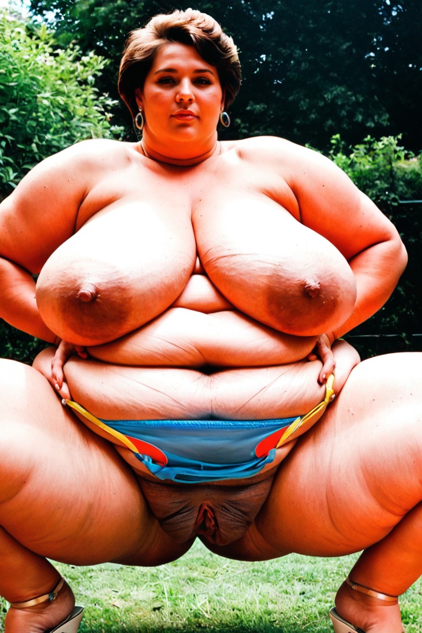 Obese Ssbbw, Stretch Marks, 50+ BBW AI Porn