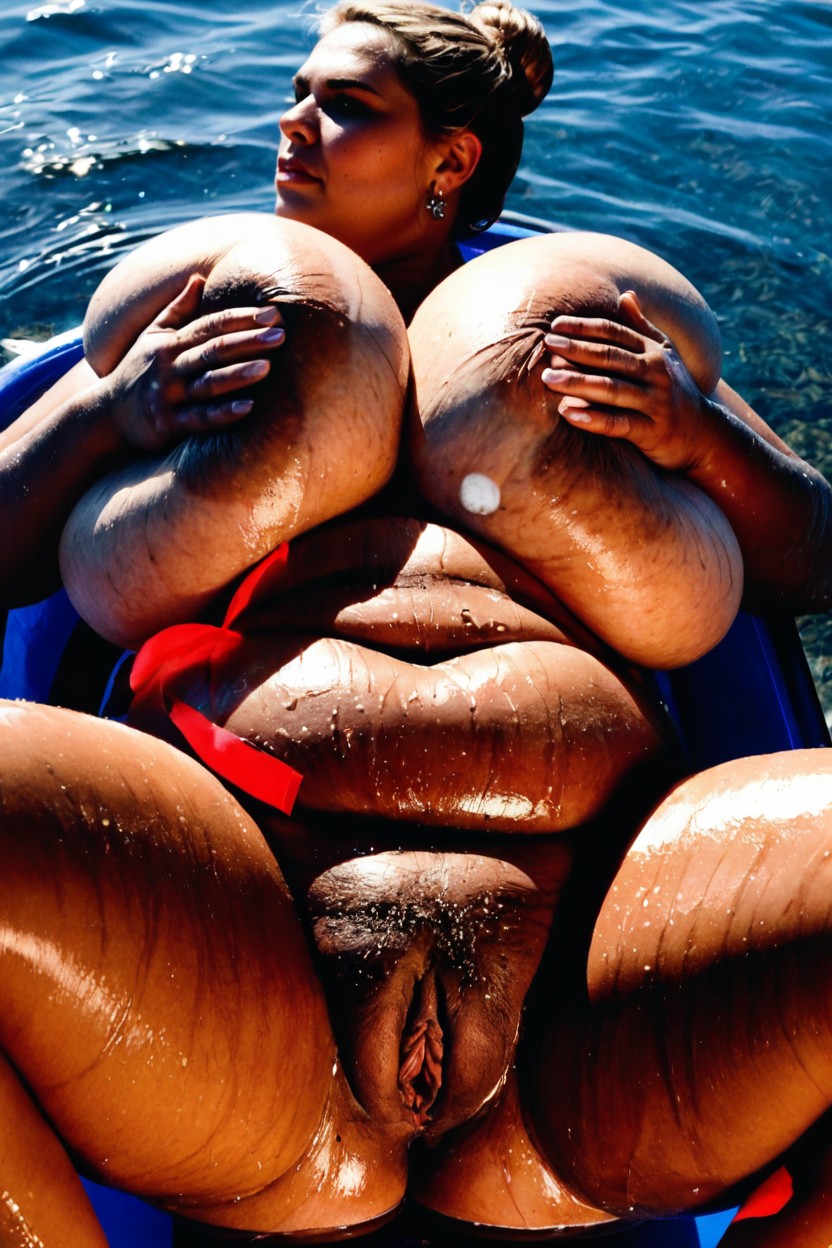 18+, Ssbbw, Colossal Breast BBW AI Porn