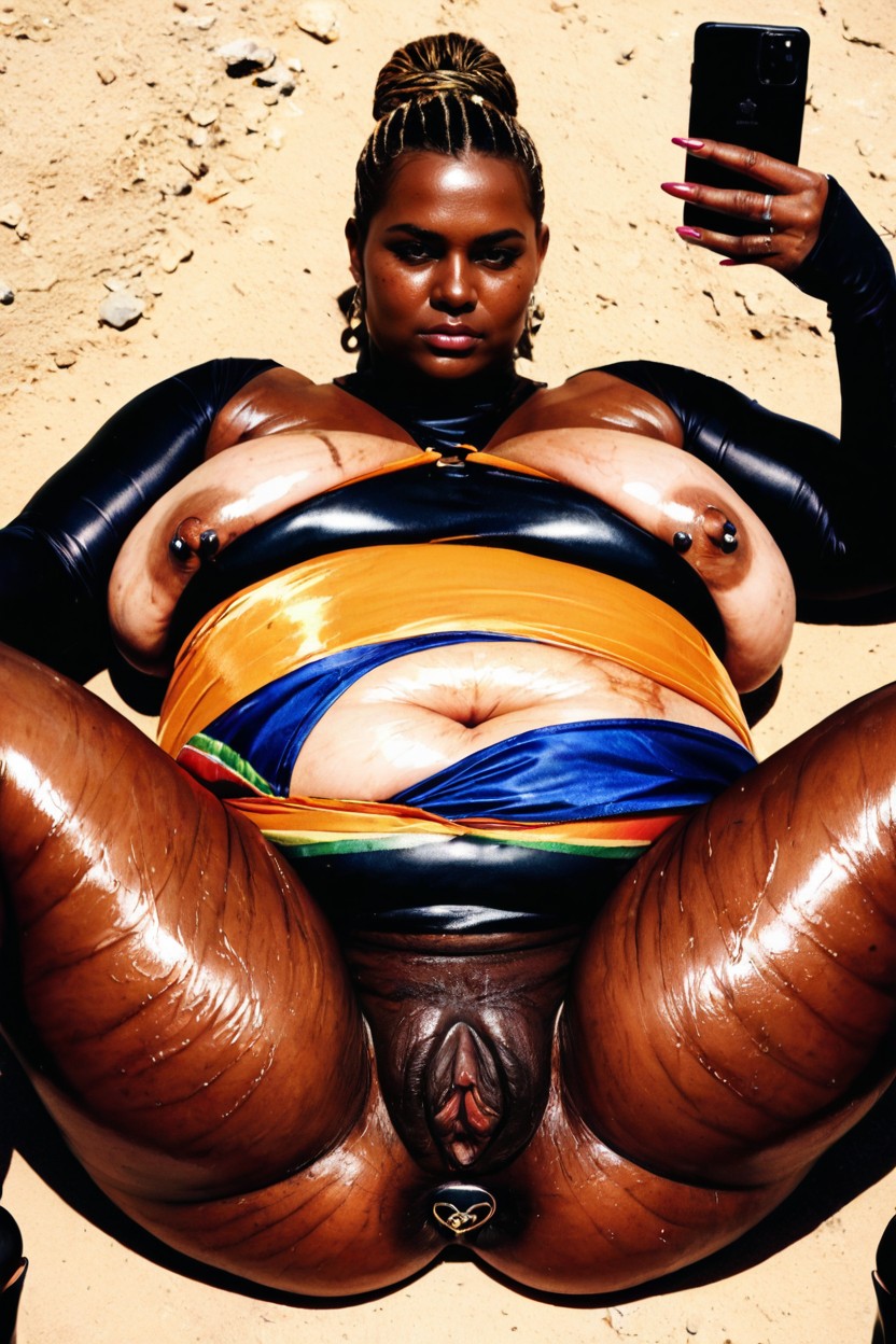 African, Breast Expansion, Shiny Skin BBW AI Porn