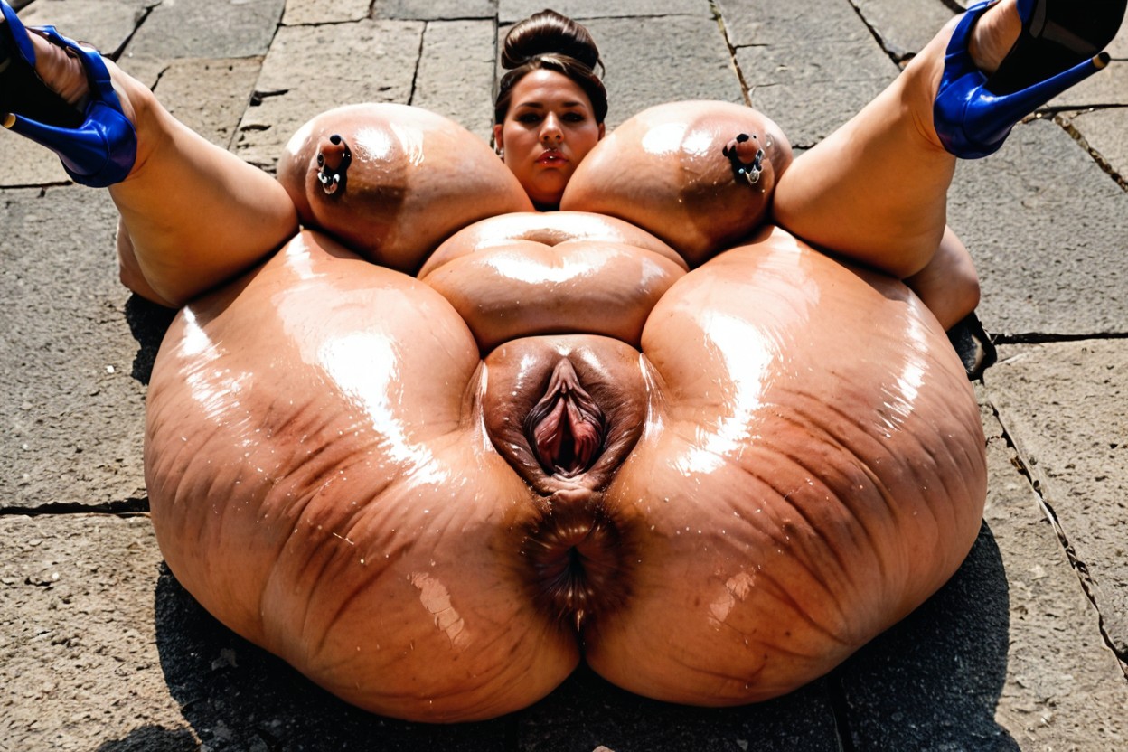 Shiny Skin, Shaved Pussy, Pale Skin Porno BBW IA