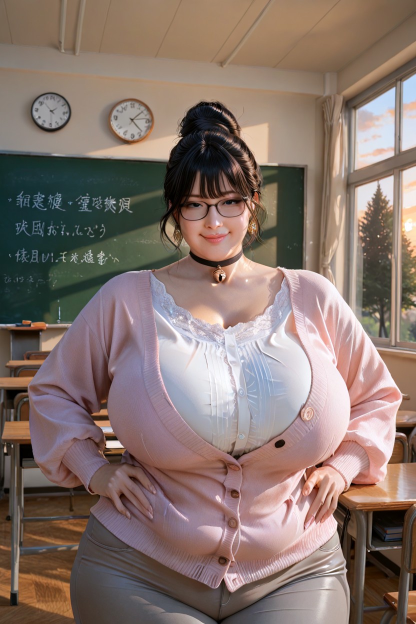 Clothed Supermassive Thick Wide Hips, Salle De Classe, Quiet Space Porno IA BBW