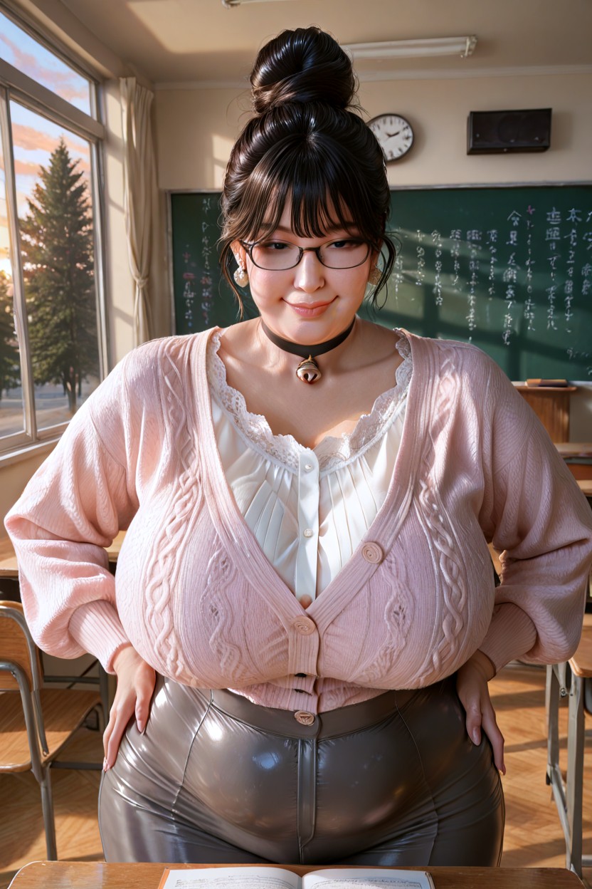 Clothed Supermassive Thick Wide Hips, Close Up, Schoolyard BBW AI Porn