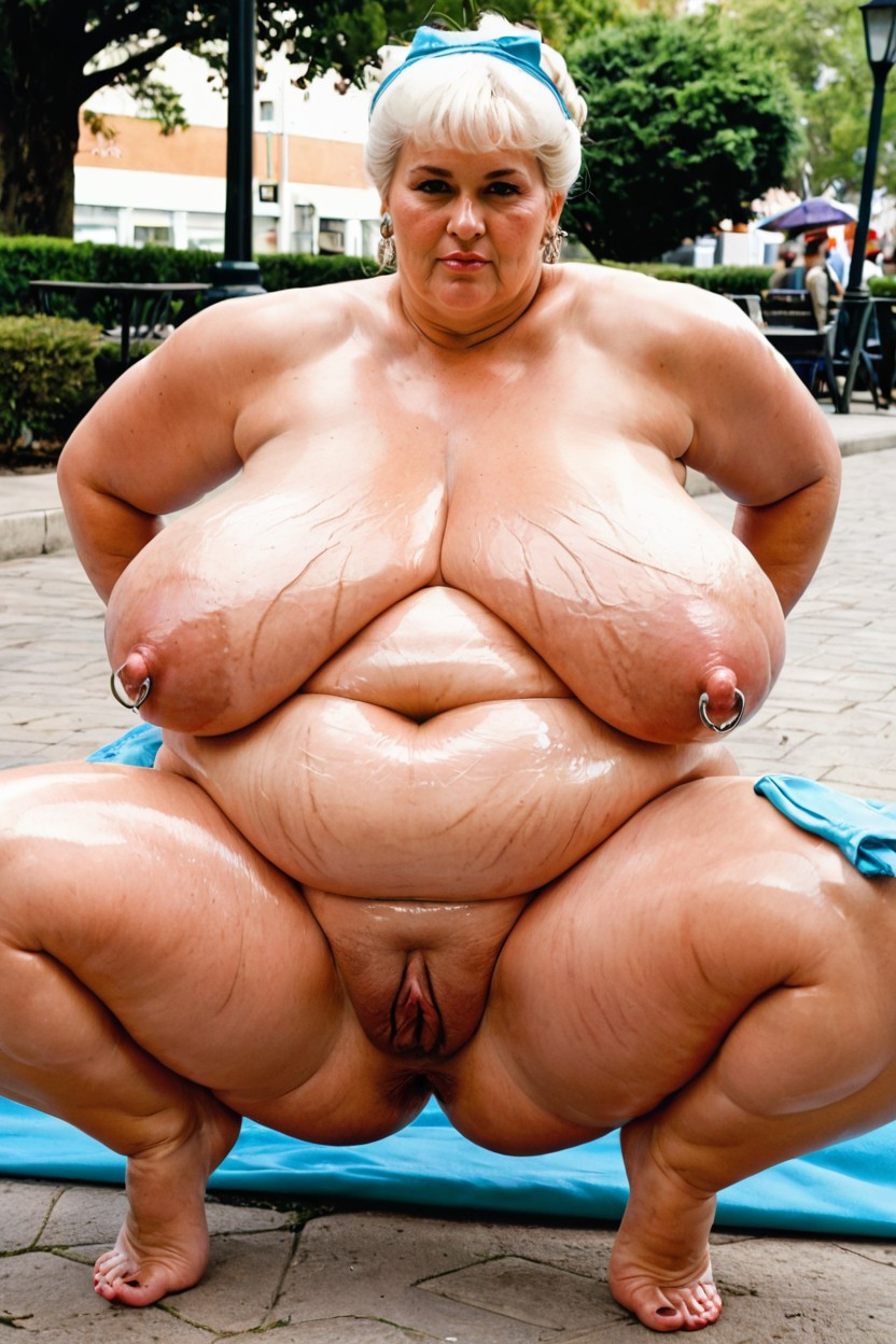Volumetric, German, Pierced Nipples BBW AI Porn