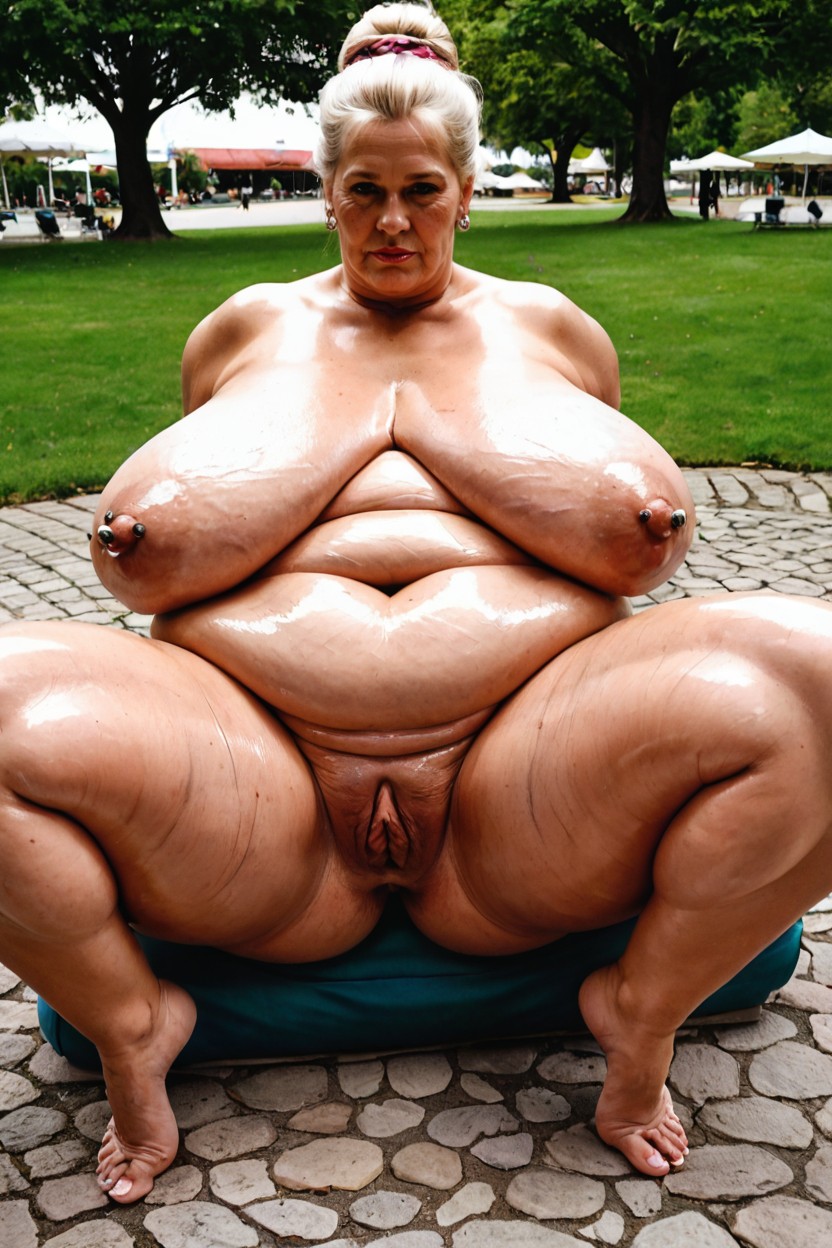 Naked, Thick Thighs, Pechos Medianos Naturales Perfectos Porno BBW IA