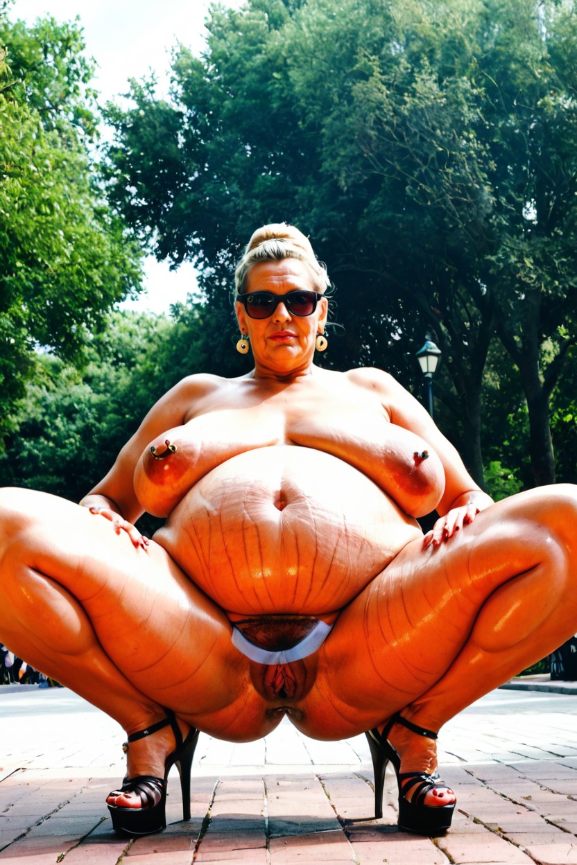 Extremely Obese Ssbbw, Pregnant, Feet Together BBW AI Porn