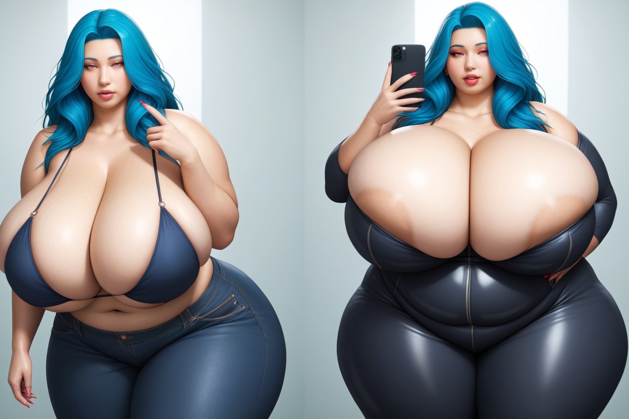 Breast Expansion, Thick Thighs, Loraimmense_drastic_monumental_ultra-hyper_enlarging_fatter_breast_expansion BBW AI Porn