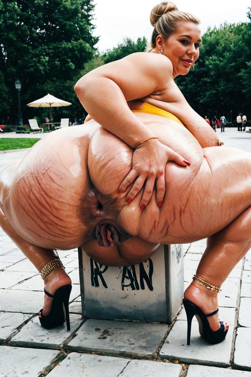 Feet On The Ground, Heels, Hyper Massive Fat Ass Porno BBW IA