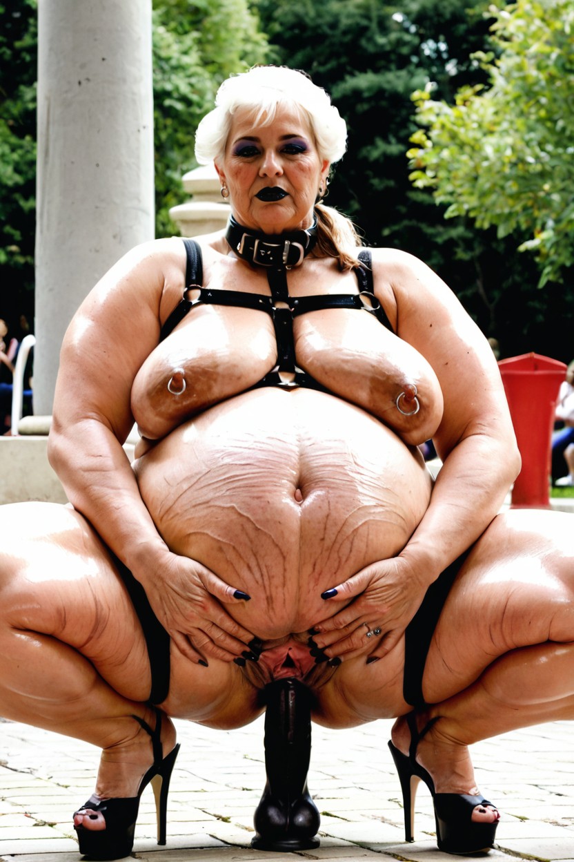 Feet Together, Feet On The Ground, Gigantic Puffy Areolas Porno BBW IA