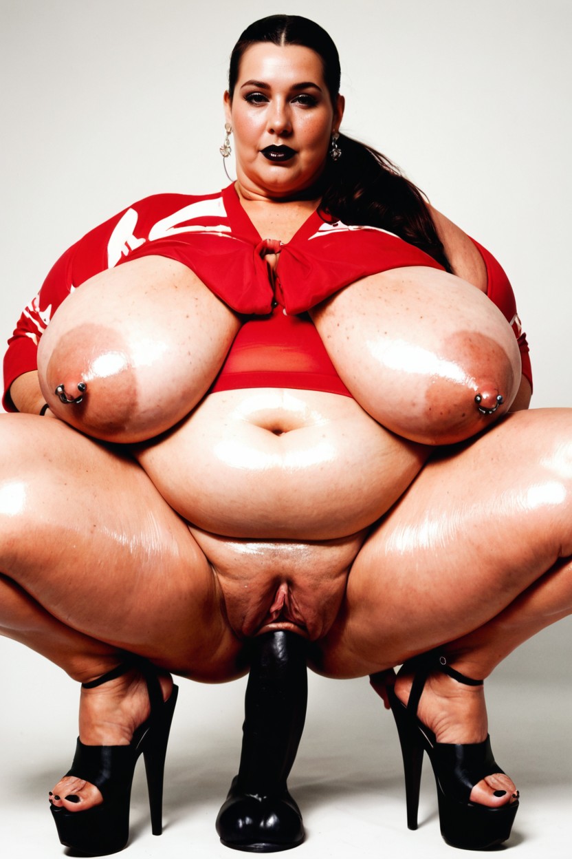 Large Anus, Smooth Skin, Huge Puffy Nipples BBW AI Porn