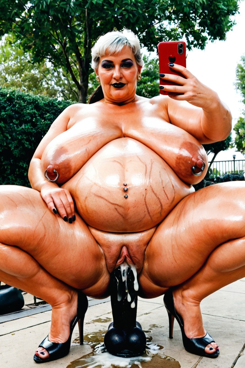 Huge Puffy Nipples, Largo, Natural Sagging Breasts Porno BBW IA