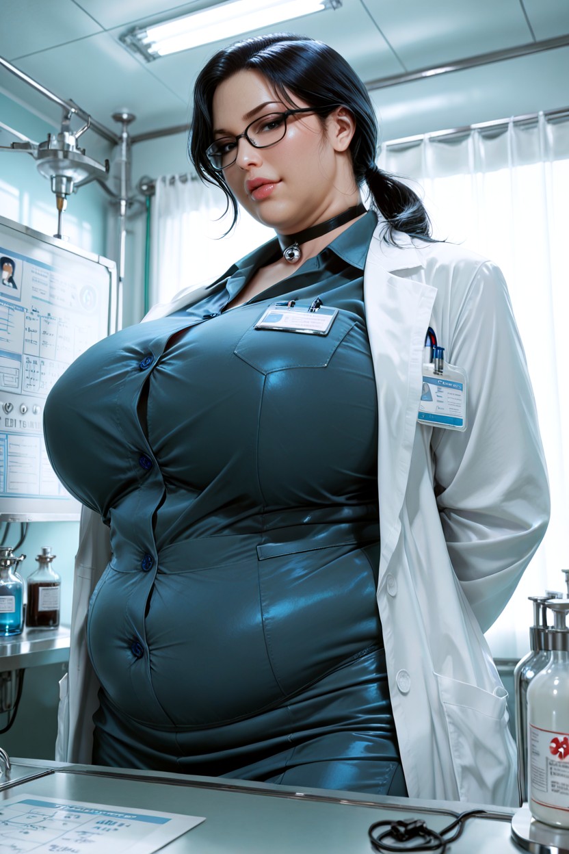Vista Lateral, Cool White And Steel Blue Tones, Sharp Shadows Porno BBW IA
