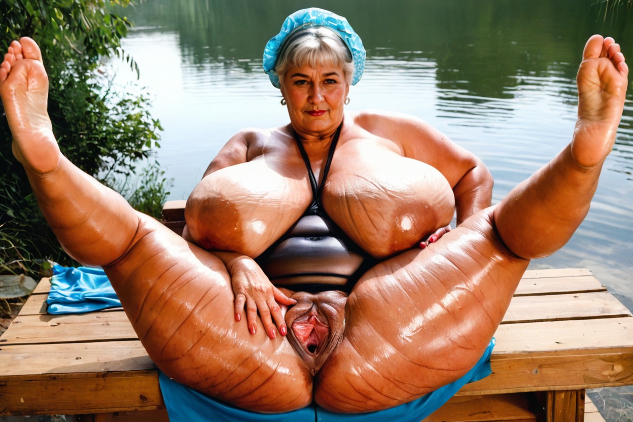 Stretch Marks, Colossal Breast, Oiled Skin BBW AI Porn