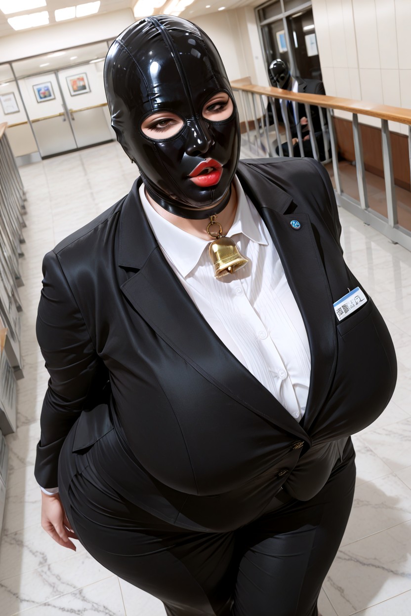 18+, Dignified Presence, Intellectual Elegance BBW AI Porn
