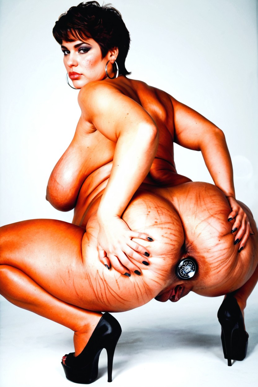 Cosplay, Naked, Extremely Large Bubble Ass BBW AI Porn