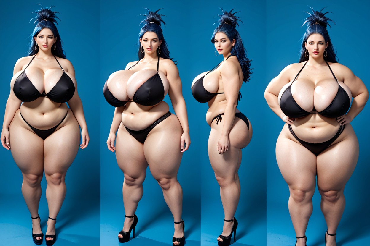 Multiple Views, Loradrastic_enormous_massive_weight_gain, 18+ BBW AI Porn