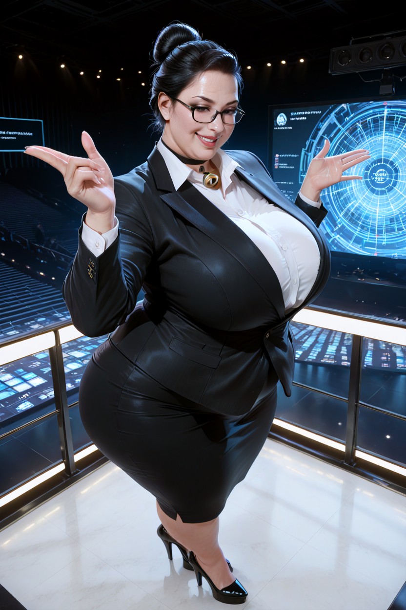 Intellectual, Round Puffy Face, Fully Clothed Porno BBW IA