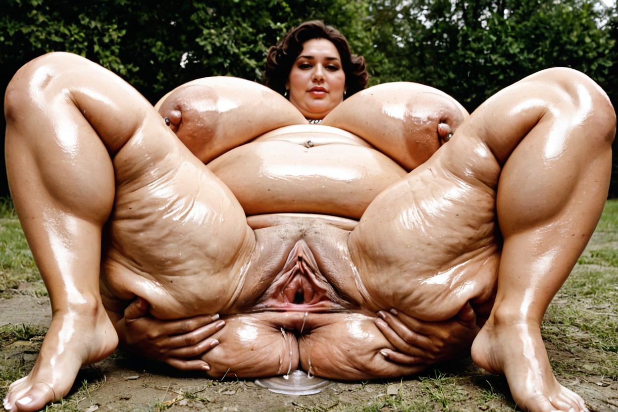 Ssbbw, Shaved Pussy, Barefoot BBW AI Porn