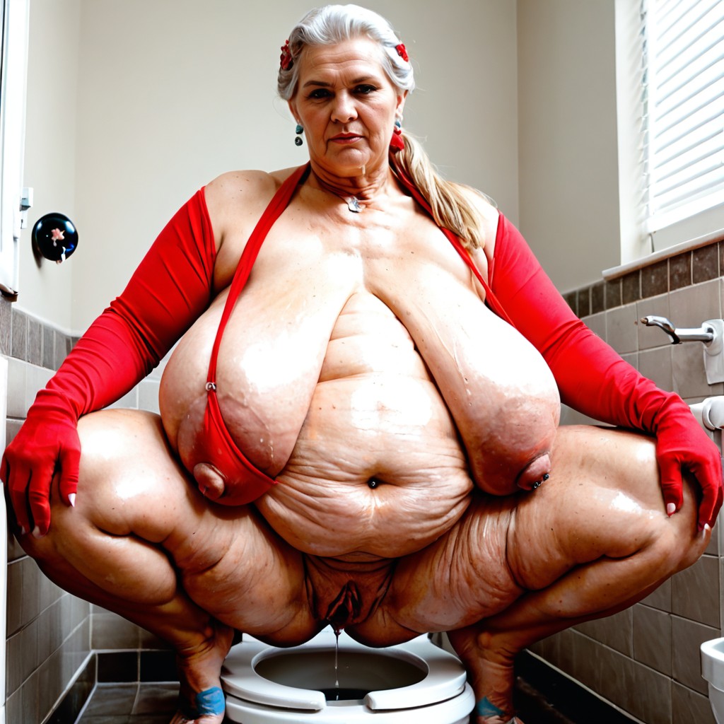 Ssbbw, Sweating, Blonde Hair BBW AI Porn