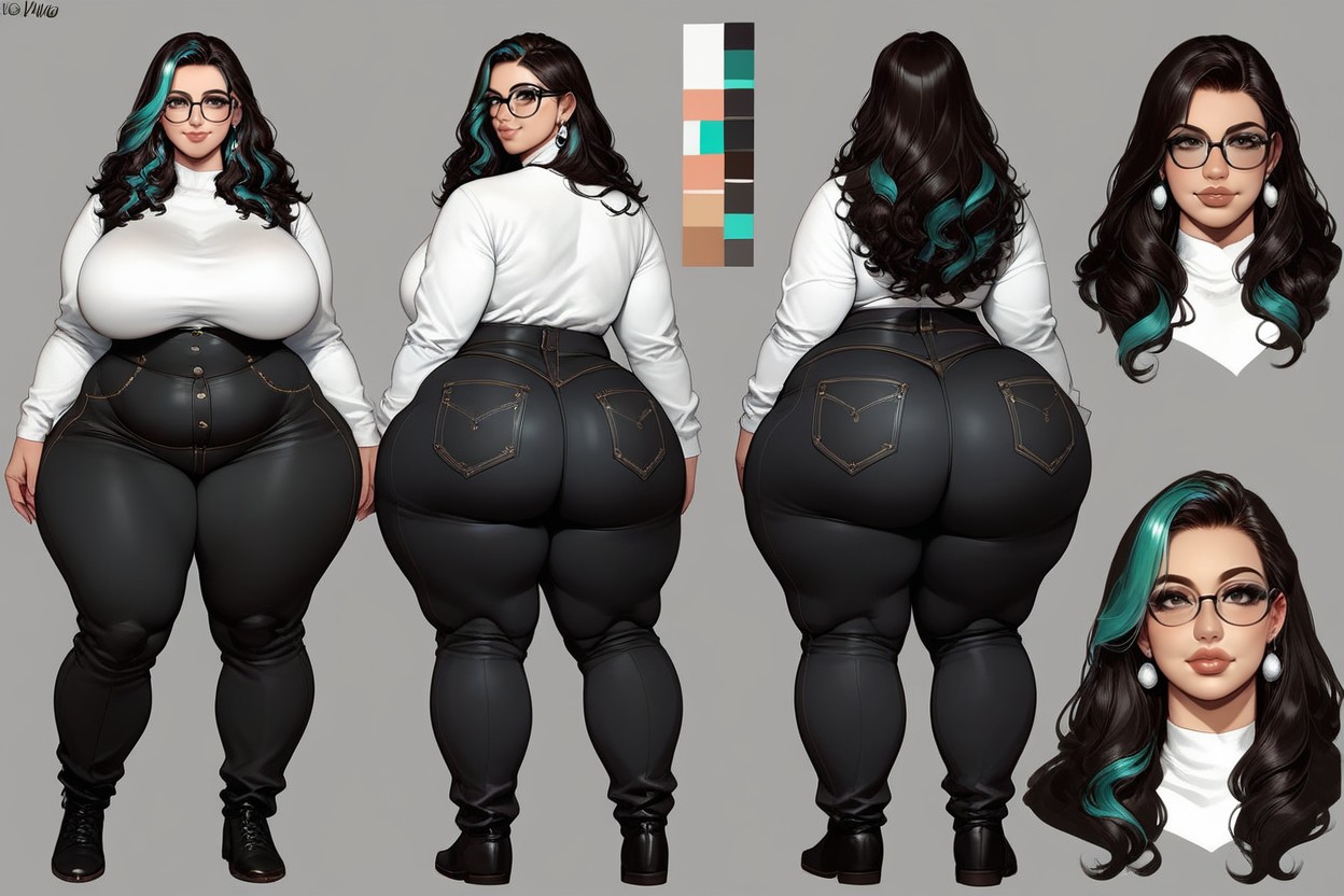Clothed Natural Huge Breasts, Hyper Obesity, Bbw BBW AI Porn