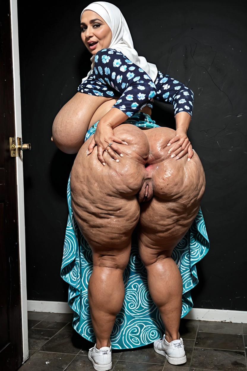 Hyper Bubble Butt, Veiny Cellulite Ass, From Behind Porno BBW IA