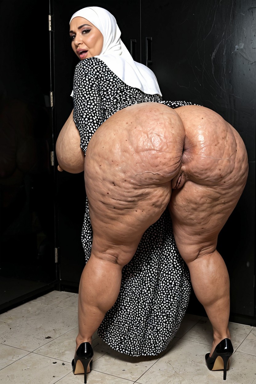 Tired, Hyper Phat Booty, Bending Over BBW AI Porn