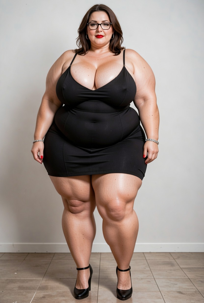 Chubby Face, Gorgeous Ssbbw Lady, Model BBW AI Porn
