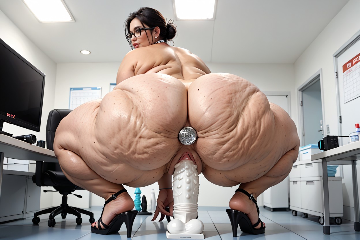 Gigantic Saggy Tits, Supermassive Thick Wide Hips, Cellulite BBW AI Porn