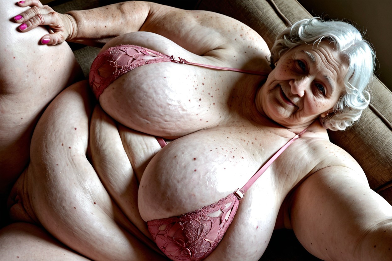 Pink Nails, Morbidly Obese, Freckles BBW AI Porn