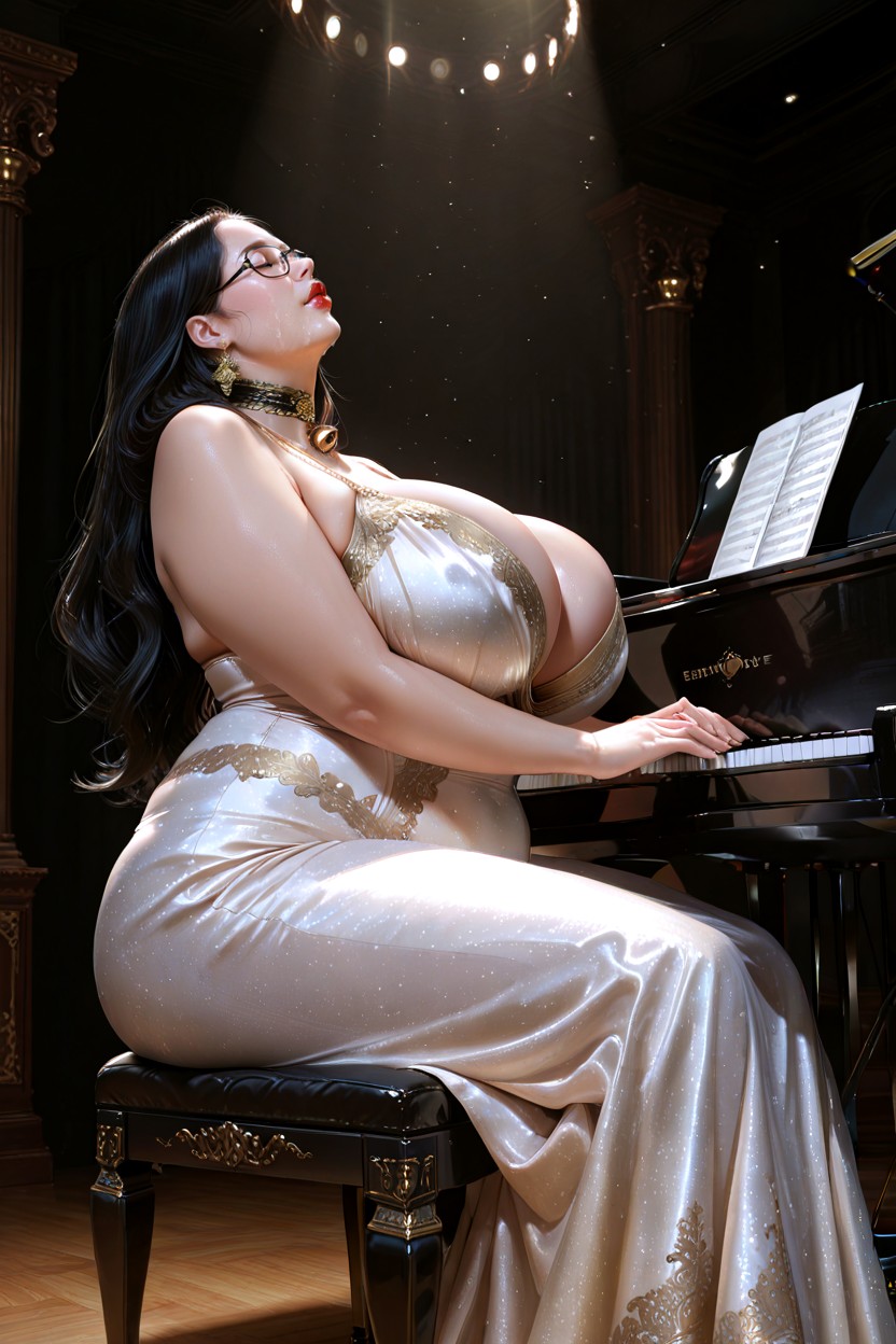 Symphonic Resonance, Clothed Natural Gigantic Breasts, Masterclass Performance Porno BBW IA