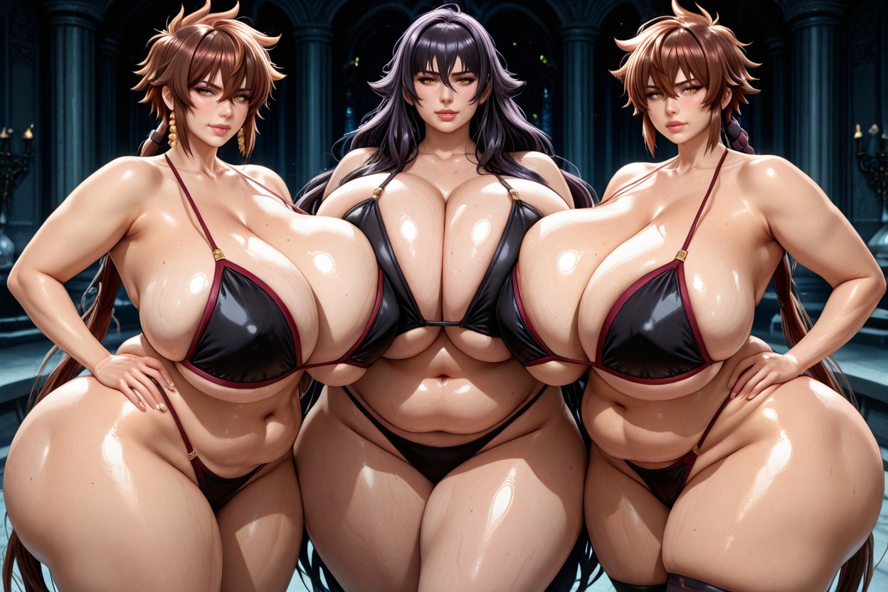 18+, 가슴 확장, 가슴골 BBW AI 야짤
