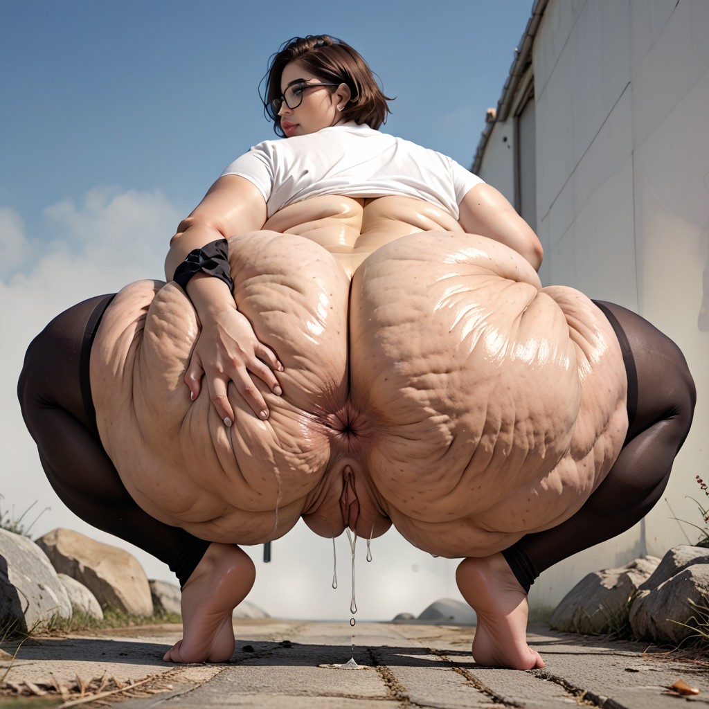 Pudgy, De Abajo Hacia Arriba, Round Plump Face Porno BBW IA