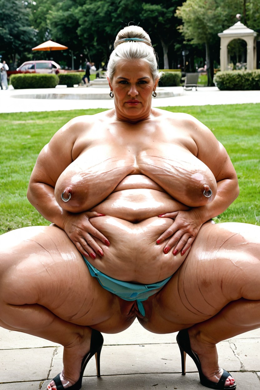 Pierced Clit, Large Anus, Stretch Marks Porno BBW IA