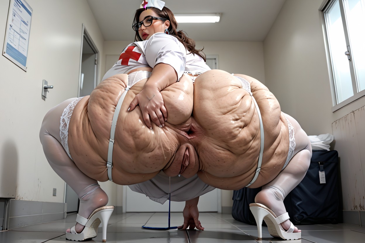 Hyper Fat, Large Hyper Anal Hole Open, 30+ BBW AI Porn