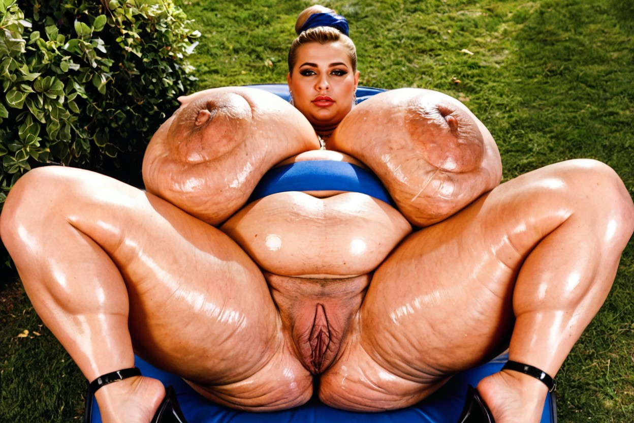 Naked, Laying On The Back, Feet Together Porno BBW IA