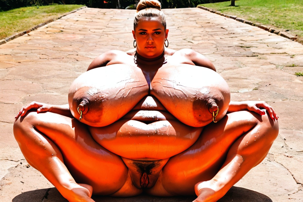 Pale Skin, Egyptian, Feet On The Ground BBW AI Porn