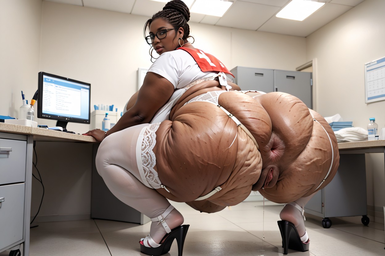 Bbw, Crisp Details, Double Chin BBW AI Porn