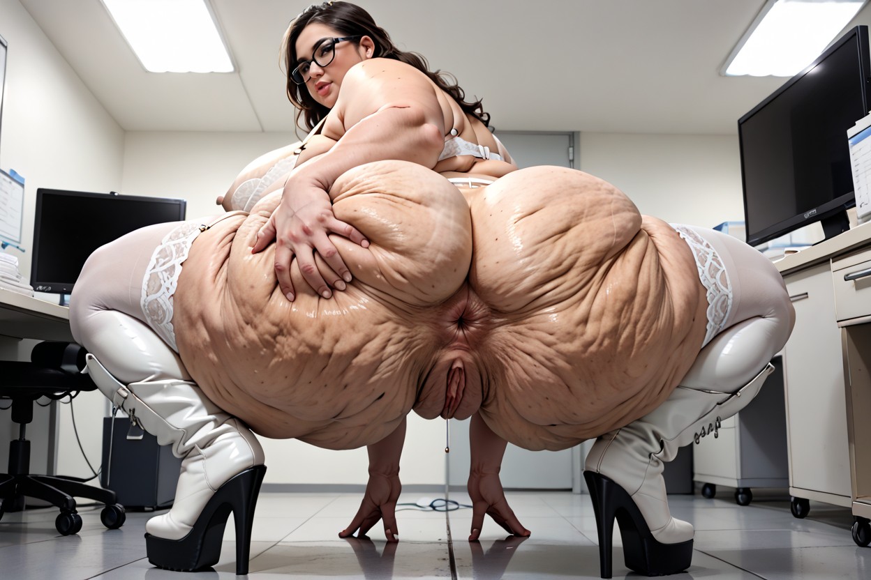 Clean Environment, Feet On The Ground, Professional Healthcare Setting BBW AI Porn