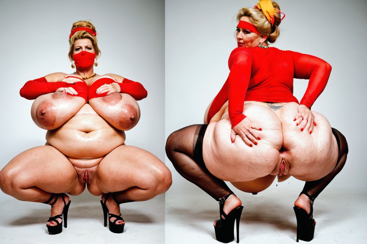 Pecho Colosal, Muy Corto, Cuerpo Completo Porno BBW IA