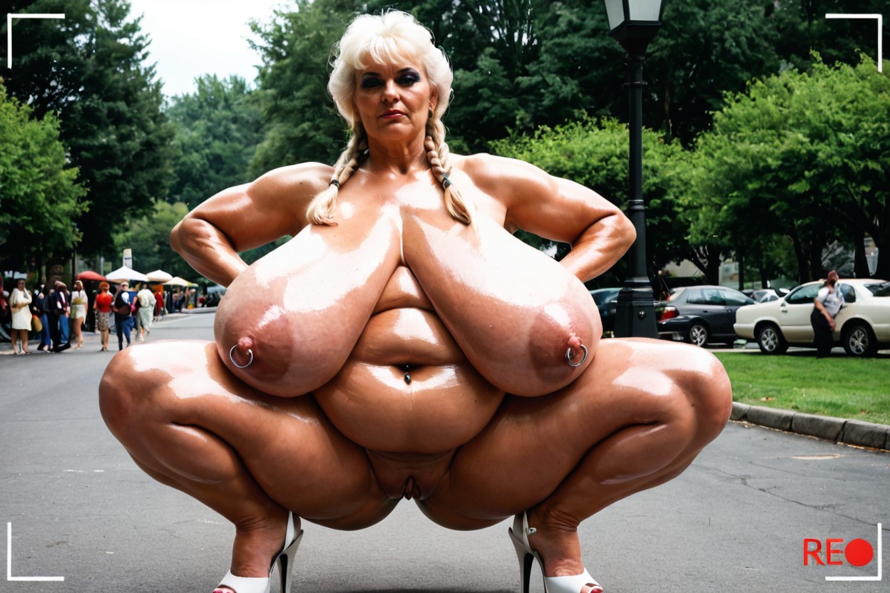 Extremely Obese Belly Rolls, Pierced Pussy, Extremely Muscular Porno BBW IA