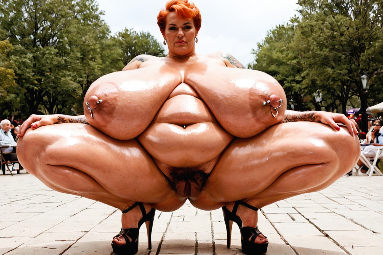 Full Body, Naked, Hyper Massive Fat Ass BBW AI Porn