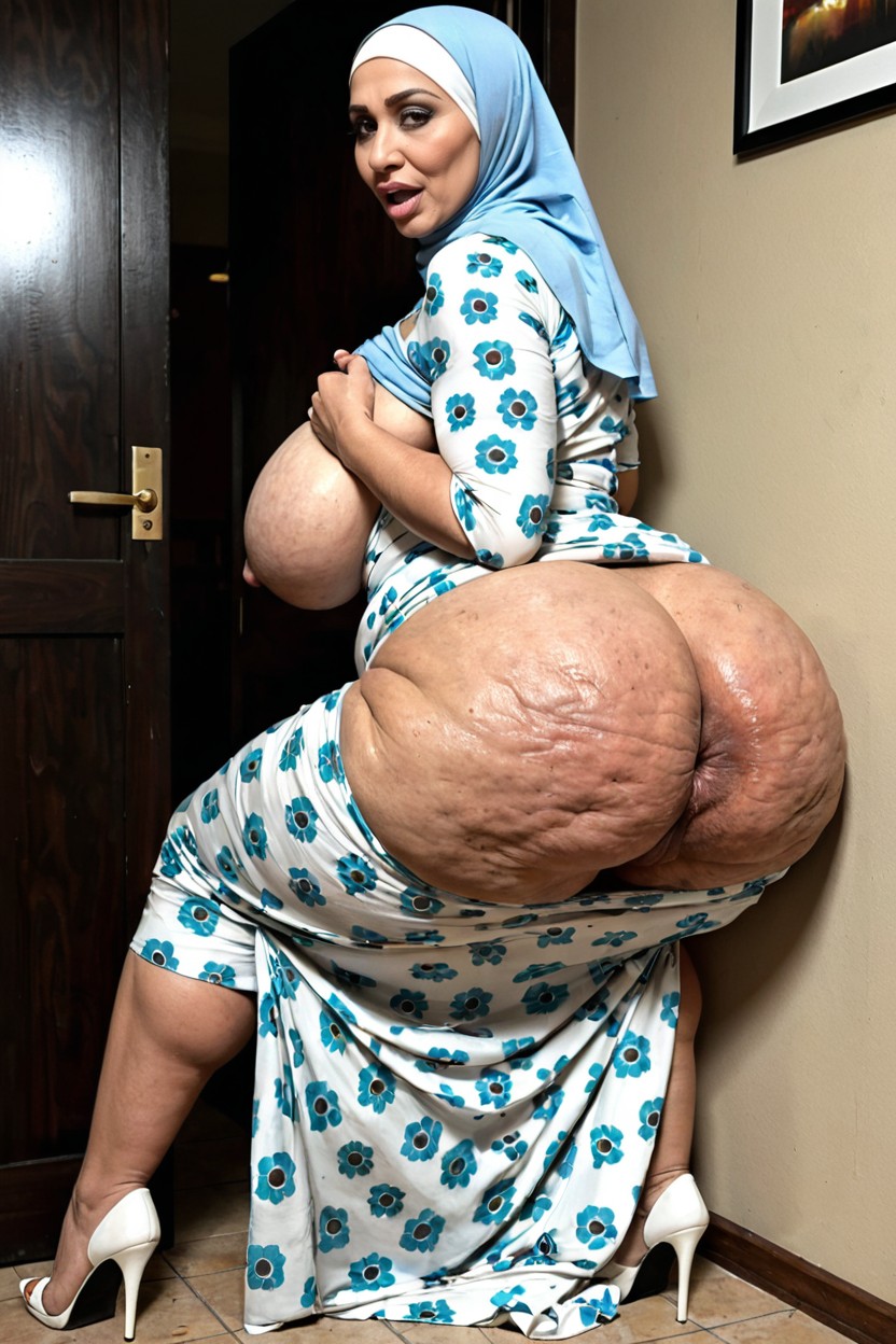 Pigeon-toed Stance, Dress With Hole In Ass, 50+ Porno BBW IA