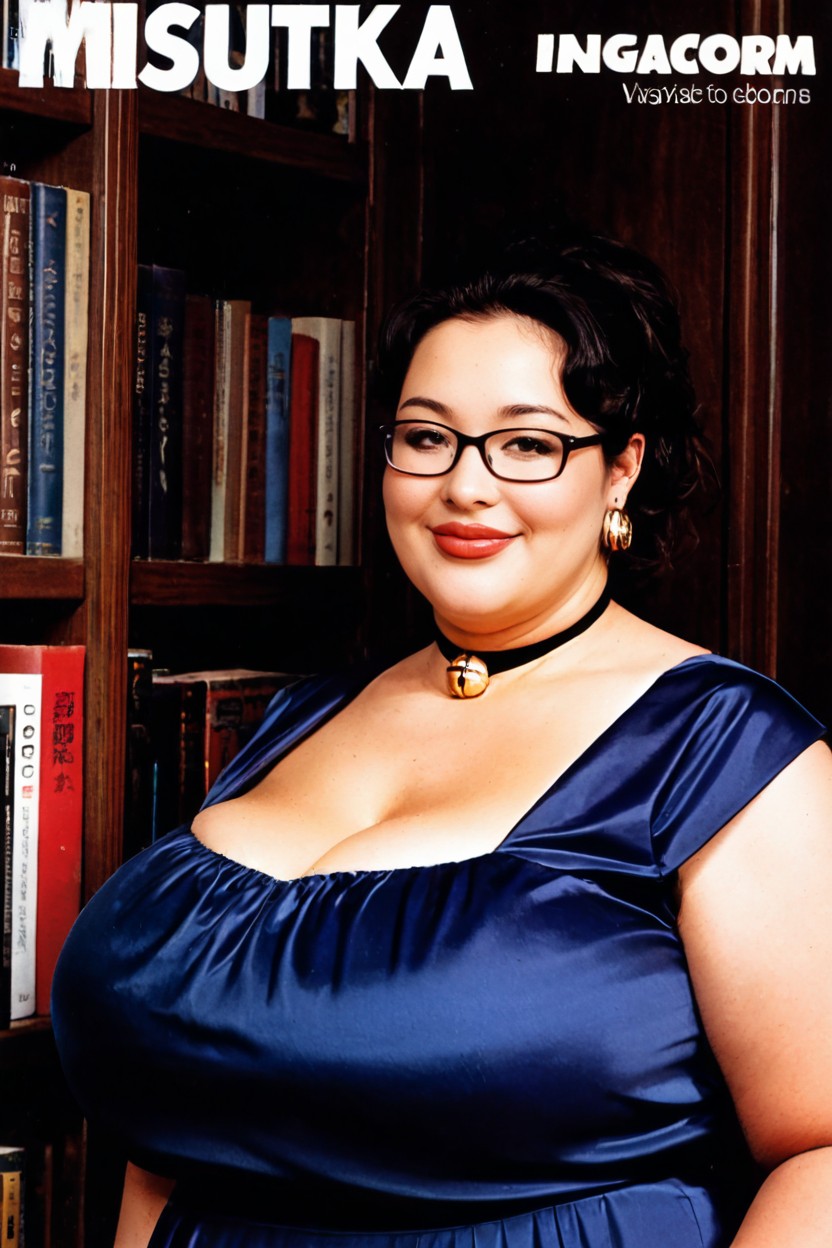 Hyper Obesity, Close Up, Magazine Cover BBW AI Porn