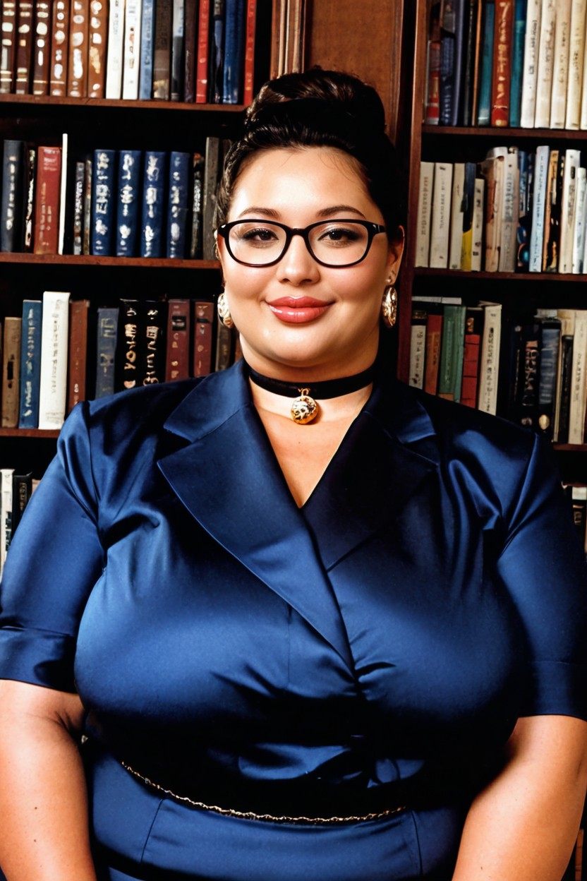 Black Eyes, Japanese Woman, Academic Institution BBW AI Porn
