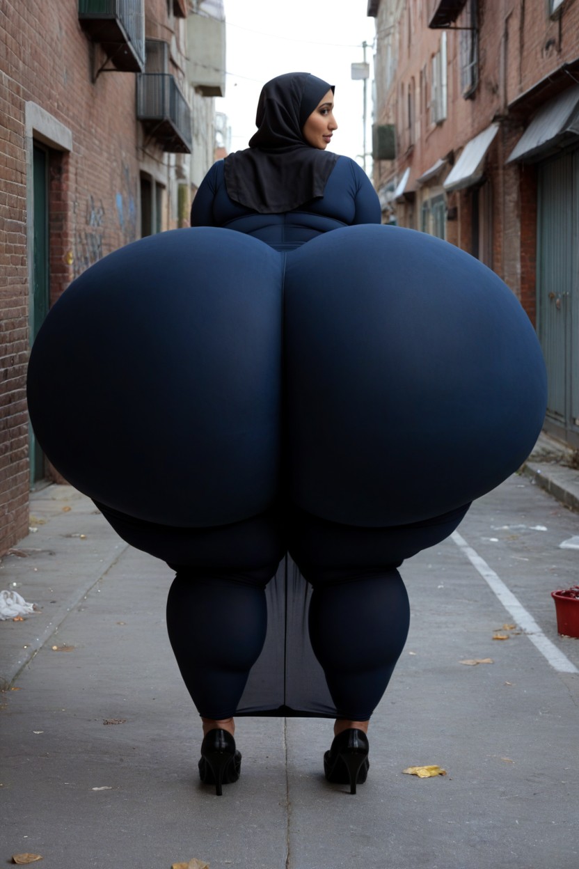 Hyper Obesity Buttocks, Culo Más Grande Que Torso, Hyper Exaggerated Plump Labia Porno BBW IA