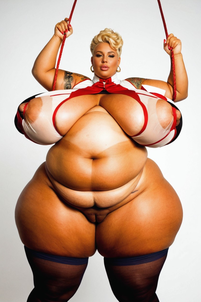 Hourglass Figure, Exaggerated Ass, Labia Massively Enlarged Pussy Porno BBW IA